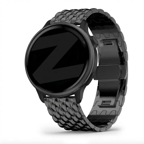 Bandz Bracelet acier 'Dragon' Garmin Vivoactive 6 (noir)