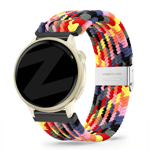 Bandz Bracelet nylon tressé Garmin Vivoactive 6 (coloré)