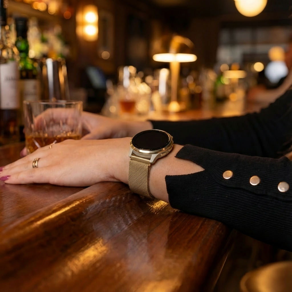 Garmin Venu 3s Milanese Strap (Gold)