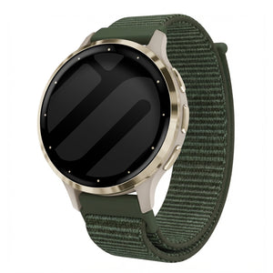 Garmin Venu 3s Nylon Strap (Dark Green)