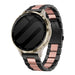 Bracelet acier Garmin Venu 3s (noir/rose)