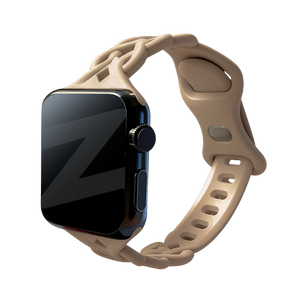 Bandz Bracelet silicone tissé Apple Watch (beige)