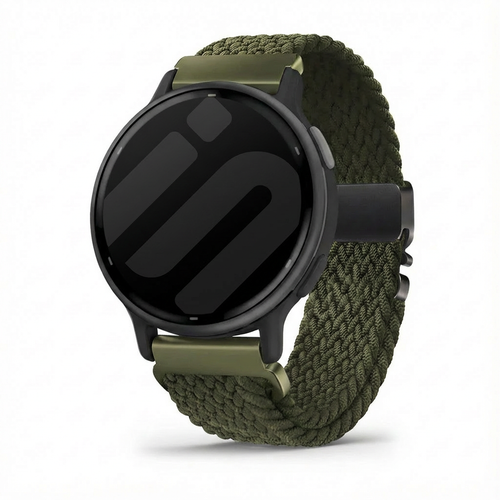 Garmin Vivoactive 5 Braided Strap with P-Buckle (Green)