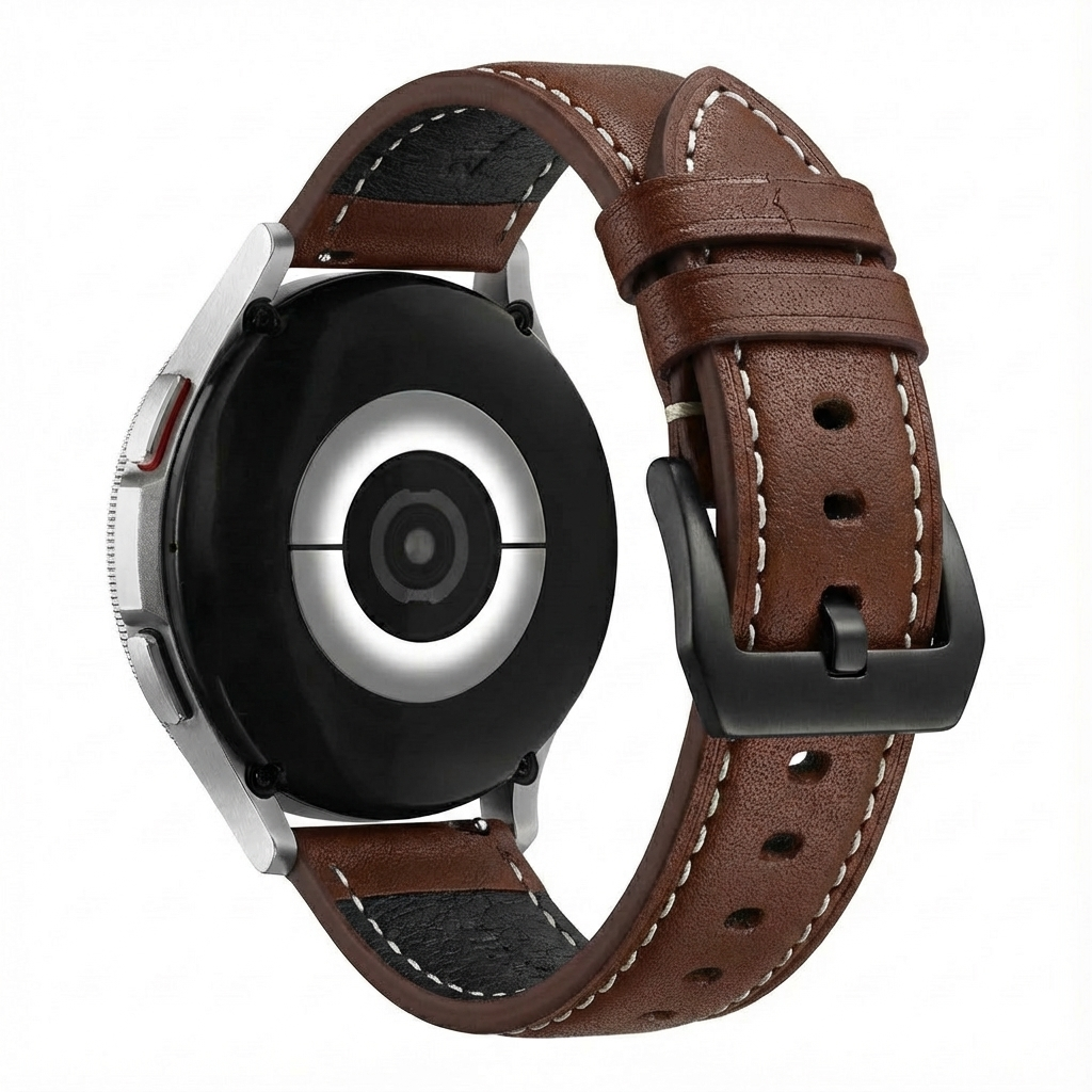 Bracelet cuir TicWatch Pro 5 Enduro (café)