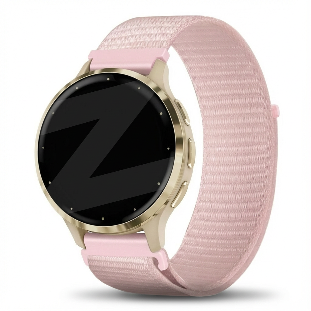 Bandz Bracelet nylon Loop Garmin Venu 3s (rose clair)