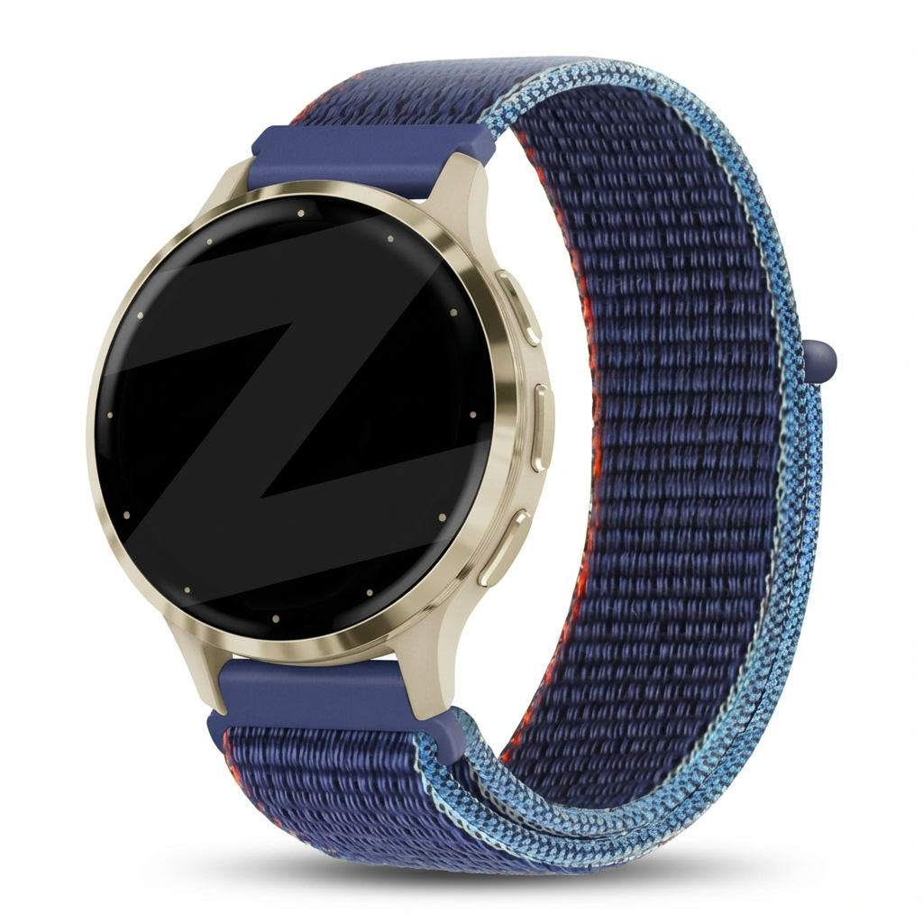 Bandz Bracelet nylon Loop Garmin Venu 3s (bleu foncé mix)