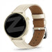 Bandz Garmin Vivoactive 6 Leather Strap 'Deluxe' (Beige)