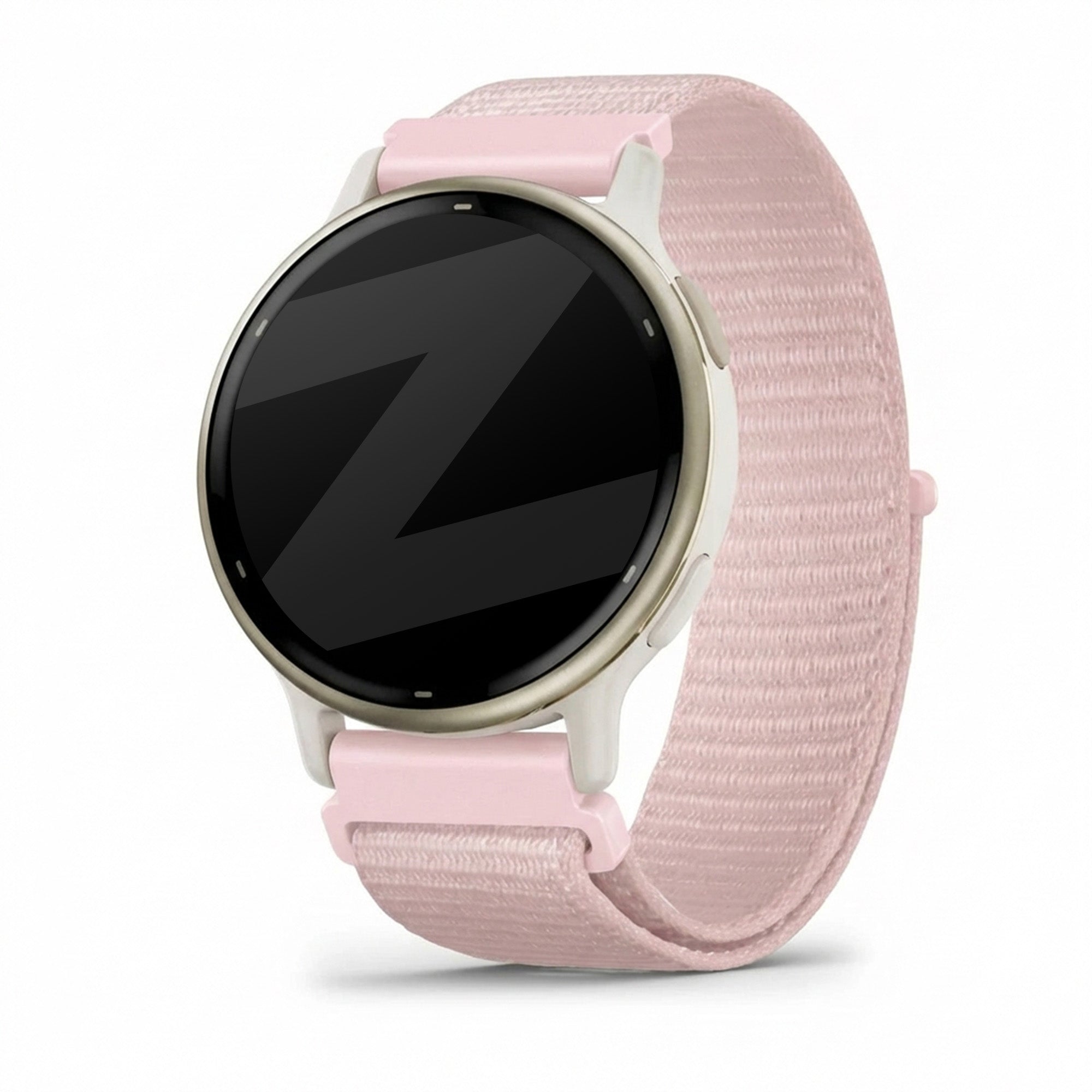 Bandz Bracelet nylon Loop Garmin Vivoactive 5 (rose clair)