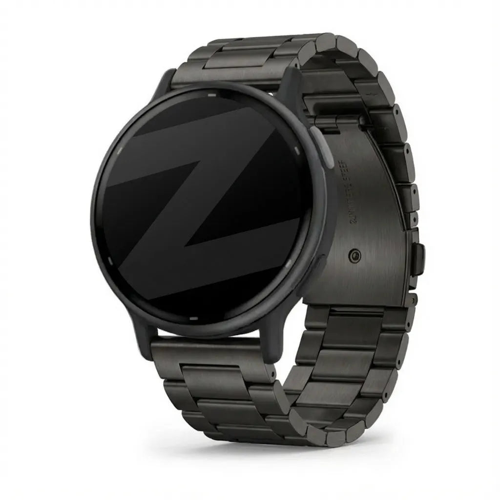 Bandz Bracelet titane Garmin Vivoactive 5 (noir)