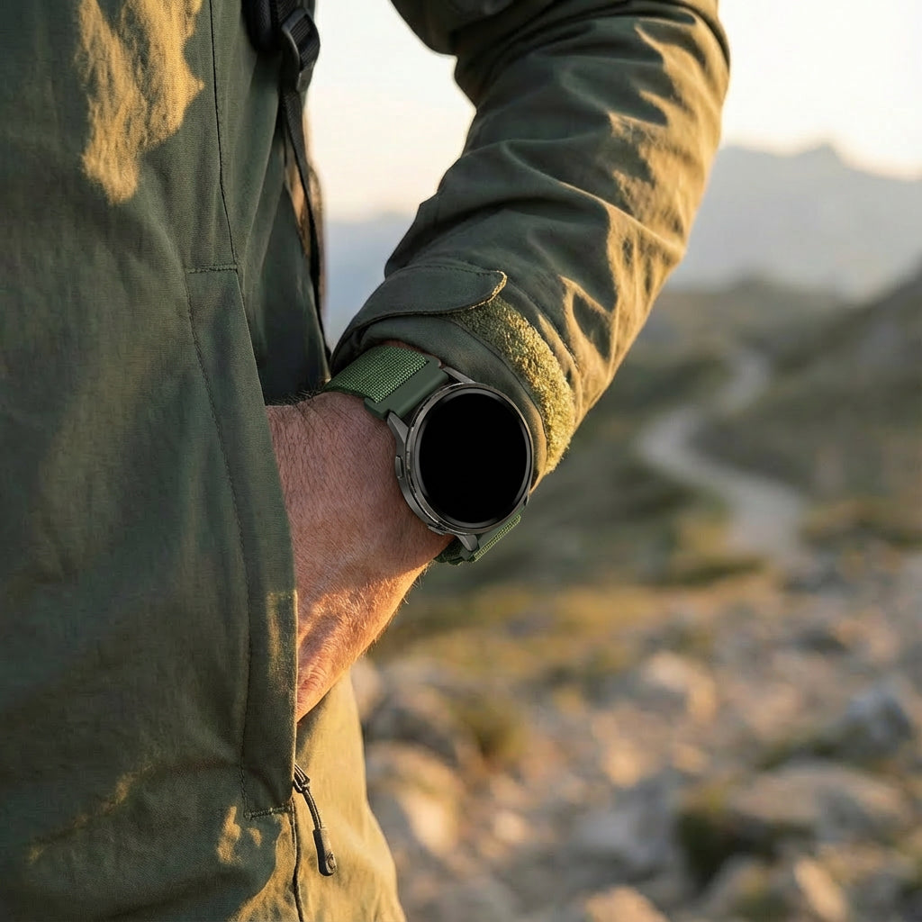 Bandz Garmin Forerunner 645 Alpine Nylon Strap (Green)