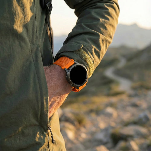 Bandz Bracelet nylon Alpine Garmin Forerunner 245 (orange)