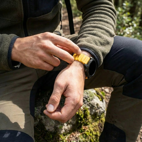 Bracelet silicone trail Garmin Descent G2 (orange clair)