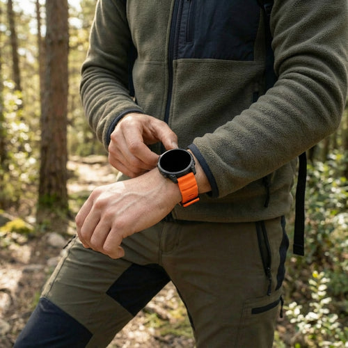 Bracelet silicone trail Garmin Descent G2 (orange)