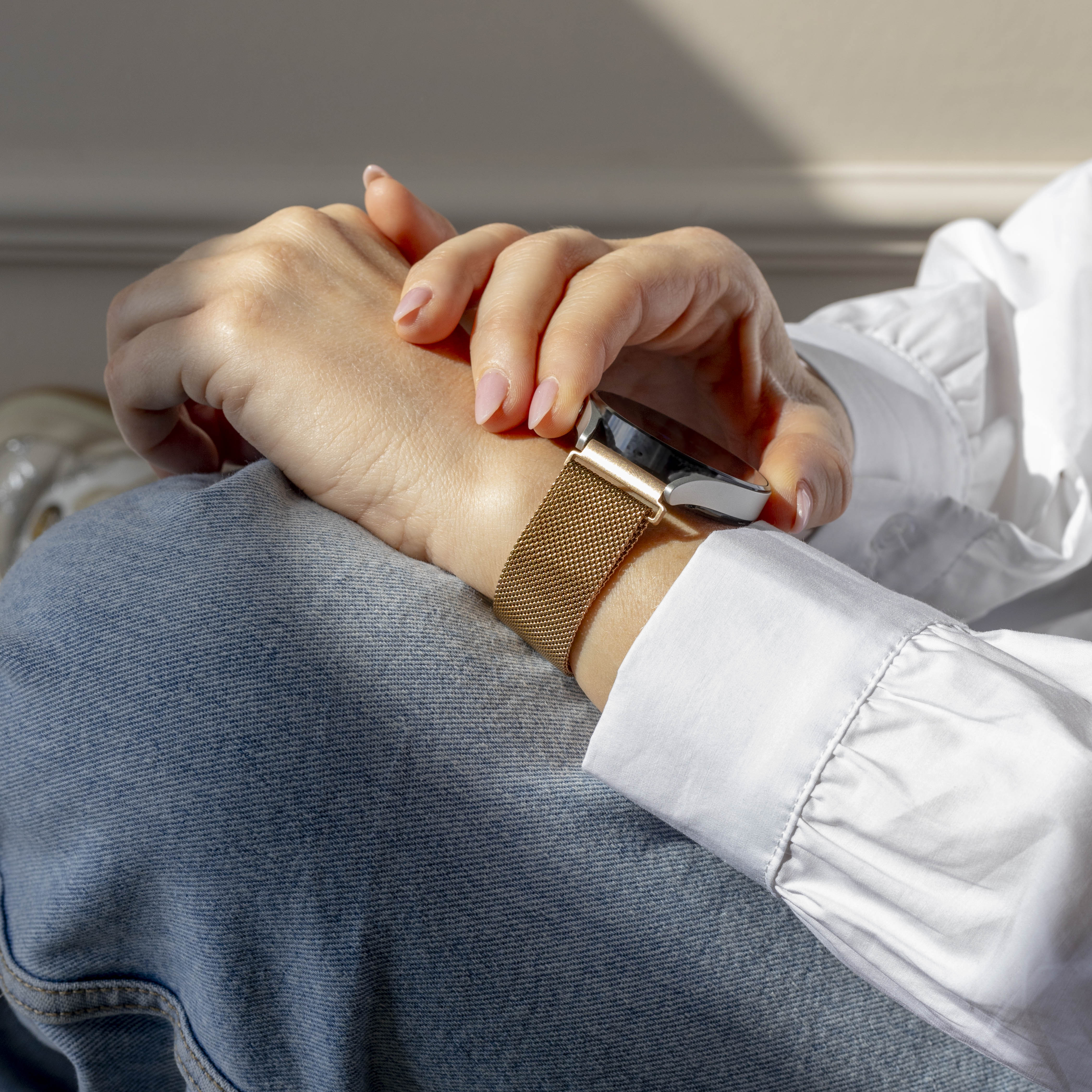 Bracelet Milanais Xiaomi Amazfit Bip (or rose)