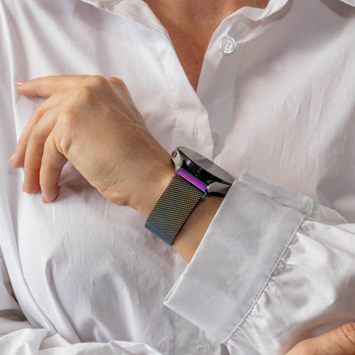 Garmin Vivoactive 6 Milanese Strap (Pearlescent)