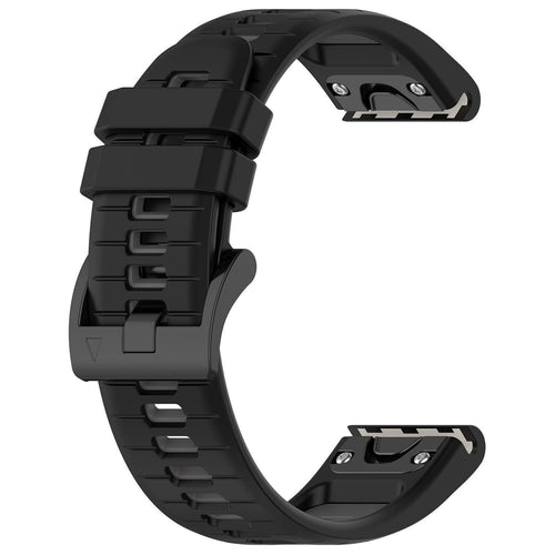 Bracelet sport avec boucle Garmin Descent G 2 (noir/gris)