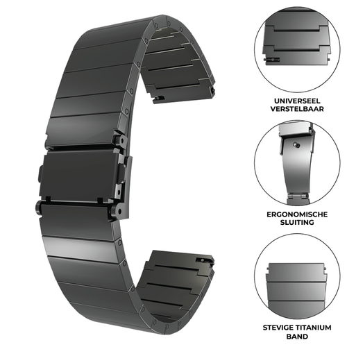 Bracelet titane Premium Huawei Watch GT 5 Pro - 46mm (graphite)