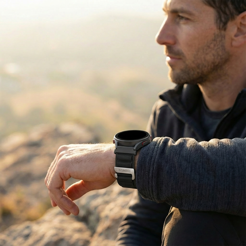 Bandz Suunto Race (S) Alpine Nylon Strap (Black)