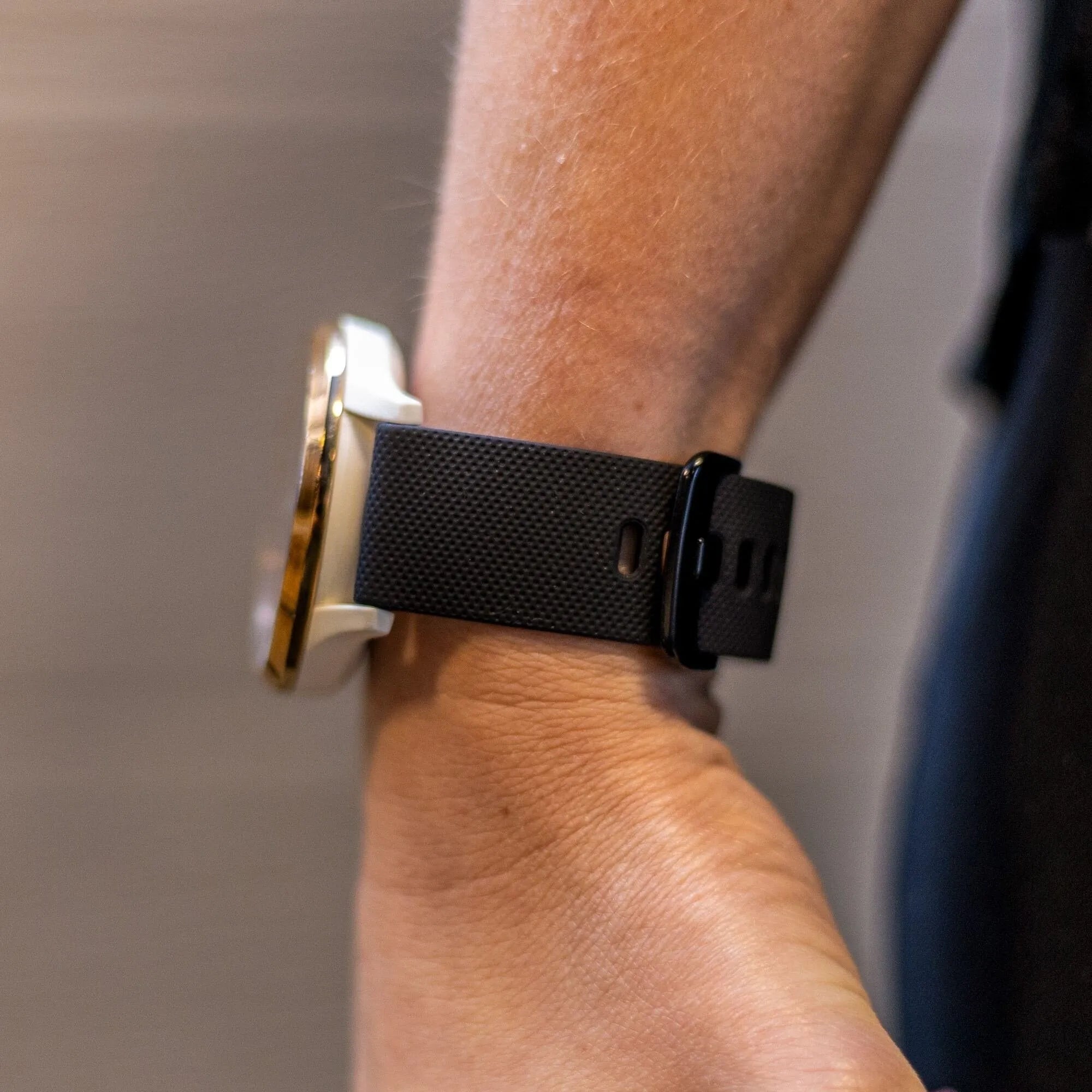 Bracelet silicone luxe Polar Pacer (noir)