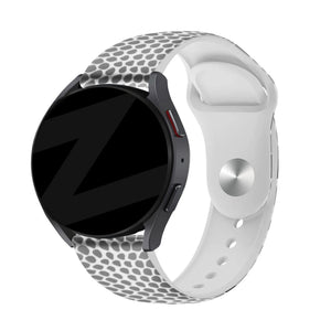 Silicone Patterned Strap, on a watch, 3/4 front view