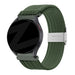 Bandz Bracelet nylon tressé Samsung Galaxy Watch 3 - 45mm (vert olive)