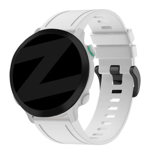 Bandz Bracelet silicone avec boucle Garmin Approach S70 - 42mm (blanc)