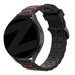 Bandz Bracelet sport rayé Honor Watch GS 4 (noir/rouge)
