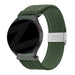 Bandz Bracelet nylon tissé Actyve Smartwatch 20mm (vert olive)