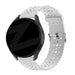Bandz Bracelet silicone avec motif floral Xiaomi Amazfit GTS (blanc)