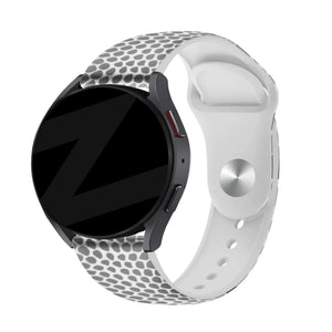 Silicone Patterned Strap, on a watch, 3/4 front view