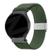 Bandz Bracelet nylon tressé Samsung Galaxy Watch 7 - 44mm (vert olive)