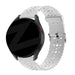 Bandz Polar Ignite 3 Silicone Strap with Cutouts (White)
