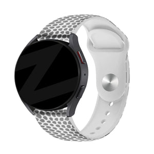 Silicone Patterned Strap, on a watch, 3/4 front view
