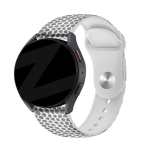 Silicone Patterned Strap, on a watch, 3/4 front view