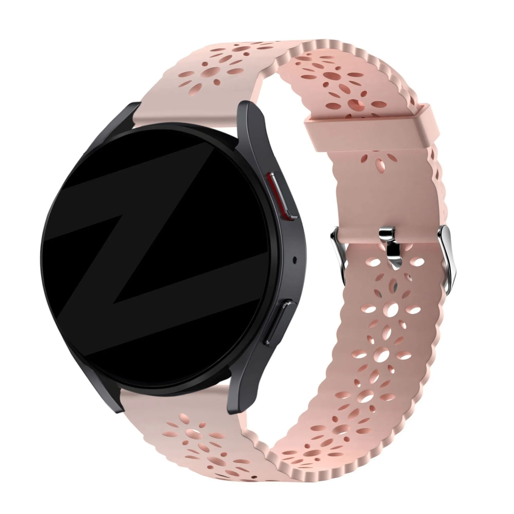 Bandz ICE Smart 2.0 Square 1.70 Silicone Strap with Cutouts (Pink)