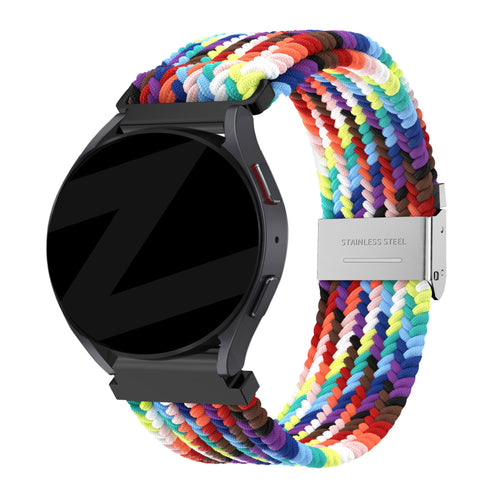 Bandz Bracelet nylon tressé Garmin D2 Air X10 (arc-en-ciel)