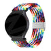 Bandz Bracelet nylon tressé Samsung Galaxy Watch 5 Pro (arc-en-ciel)