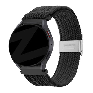 Bandz Bracelet nylon tissé Garmin Approach S50 (noir)