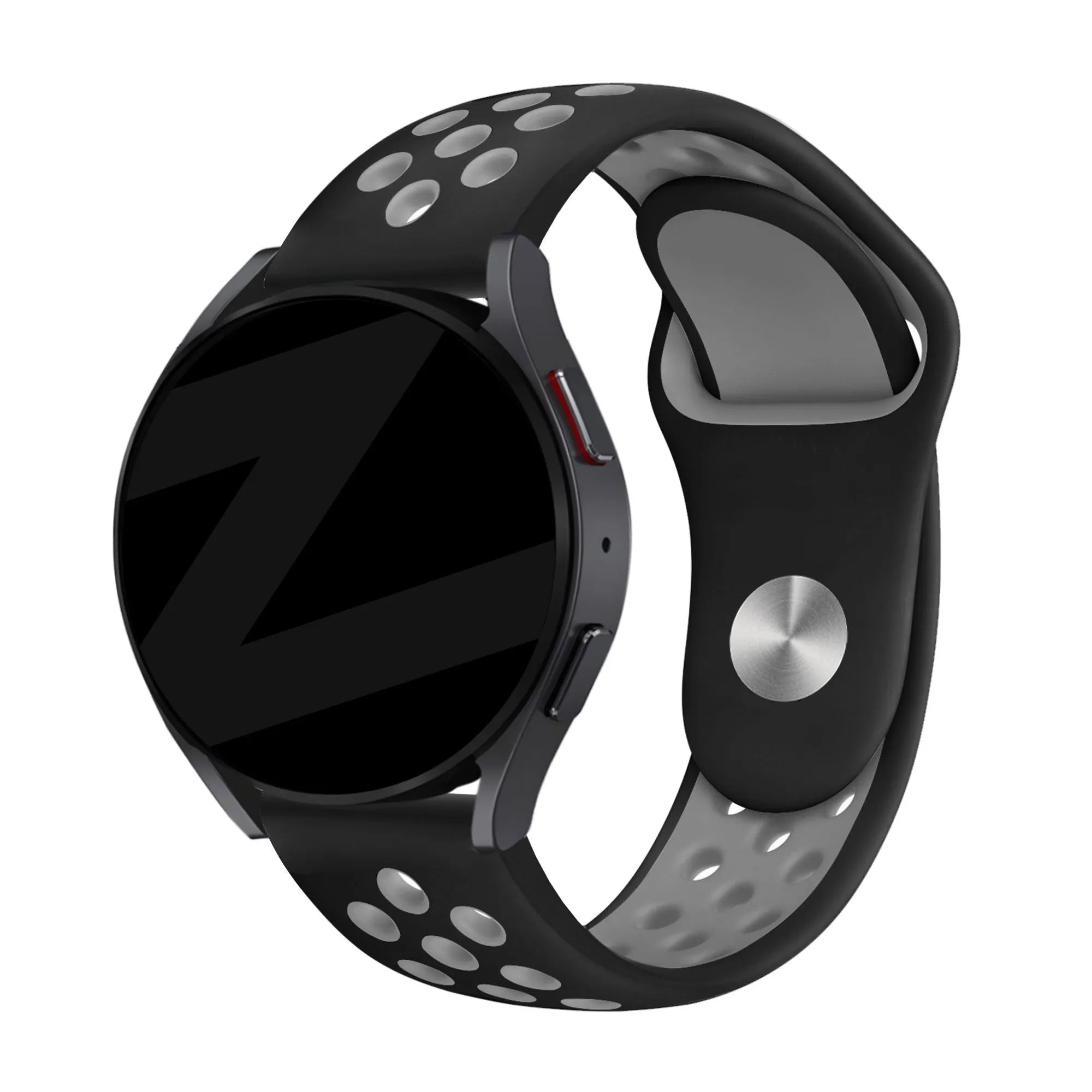 Bandz Bracelet silicone 'Deluxe' Suunto 9 Peak Pro (noir/gris)