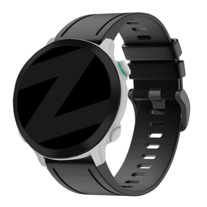 Bandz Bracelet silicone avec boucle Garmin Approach S70 - 42mm (noir)