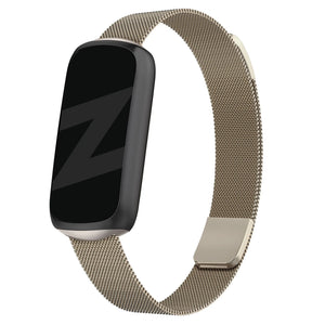Milanese Loop Strap, on a watch, 3/4 front view