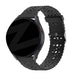 Bandz Amazfit Bip U (Pro) Silicone Strap with Cutouts (Black)