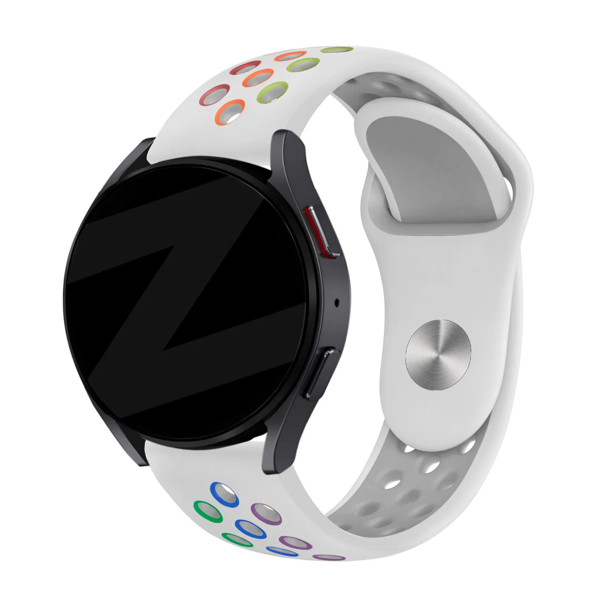 Bandz Actyve Smartwatch 20mm Sport Strap 'Deluxe' (White/Colourful)