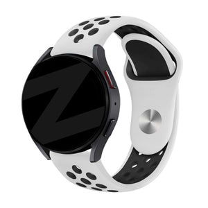 Bandz Bracelet sport 'Deluxe' Amazfit Active 2 (blanc/noir)