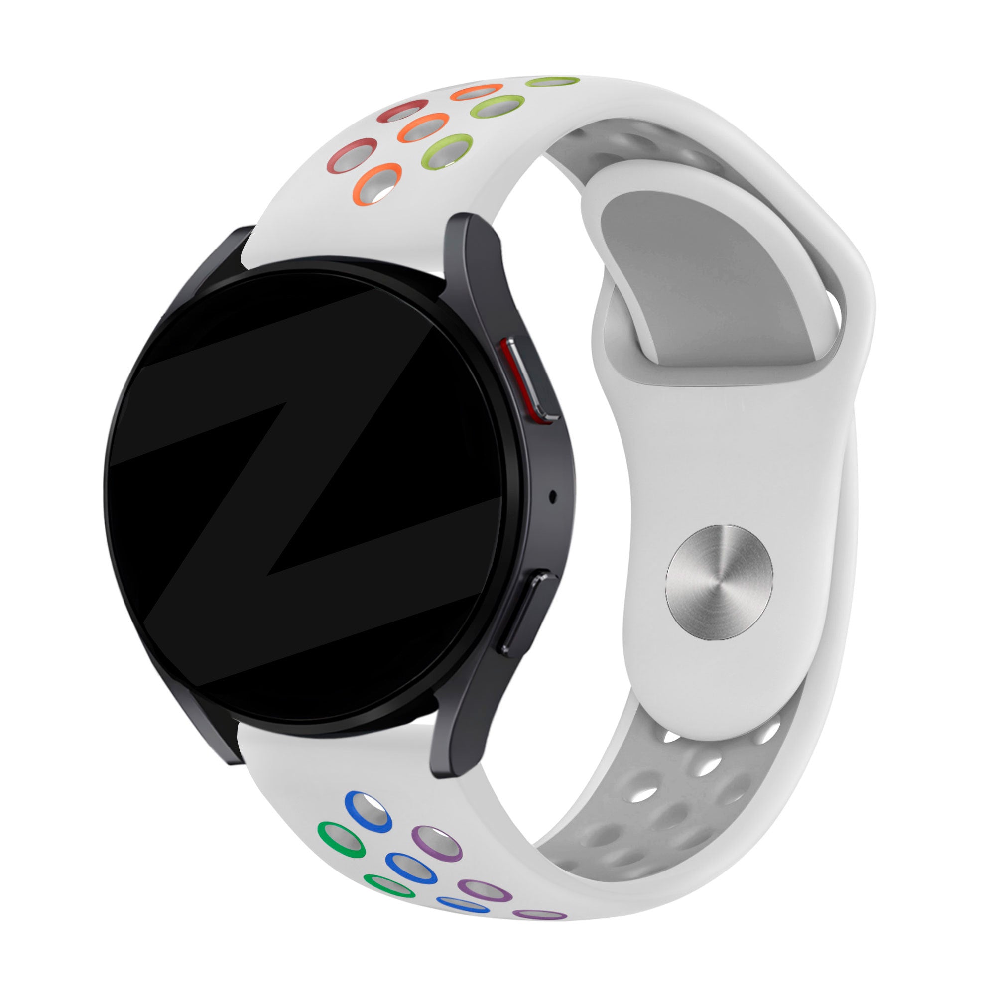 Bandz Bracelet sport 'Deluxe' Coros Pace 2 (blanc/arc-en-ciel)