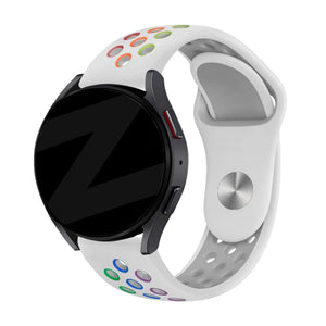 Bandz Bracelet sport 'Deluxe' Coros Apex 2 (blanc/arc-en-ciel)