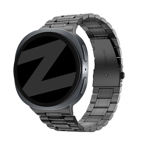 Bandz Samsung Galaxy Watch 9 - 40mm Steel Strap 'Deluxe' (Black)