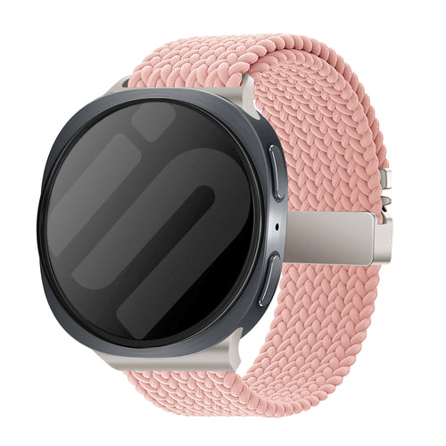 Samsung Galaxy Watch 9 - 40mm Braided Strap P-Buckle (Pink)
