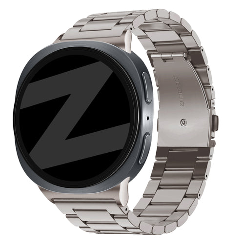 Bandz Samsung Galaxy Watch 9 - 44mm Steel Strap 'Classic' (Titanium)