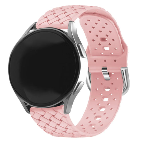 Bracelet silicone tressé Coros Pace 2 (rose)